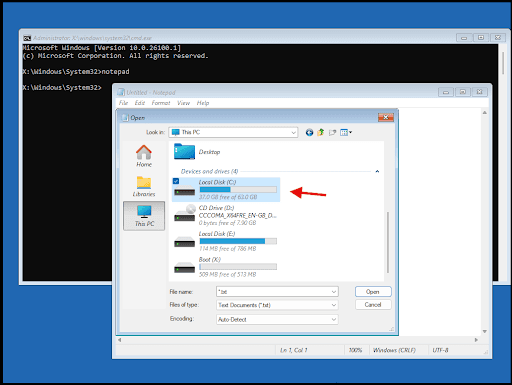 Go to Local Disk (C:).