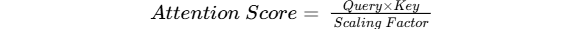 Scaled Dot-Product Attention formula