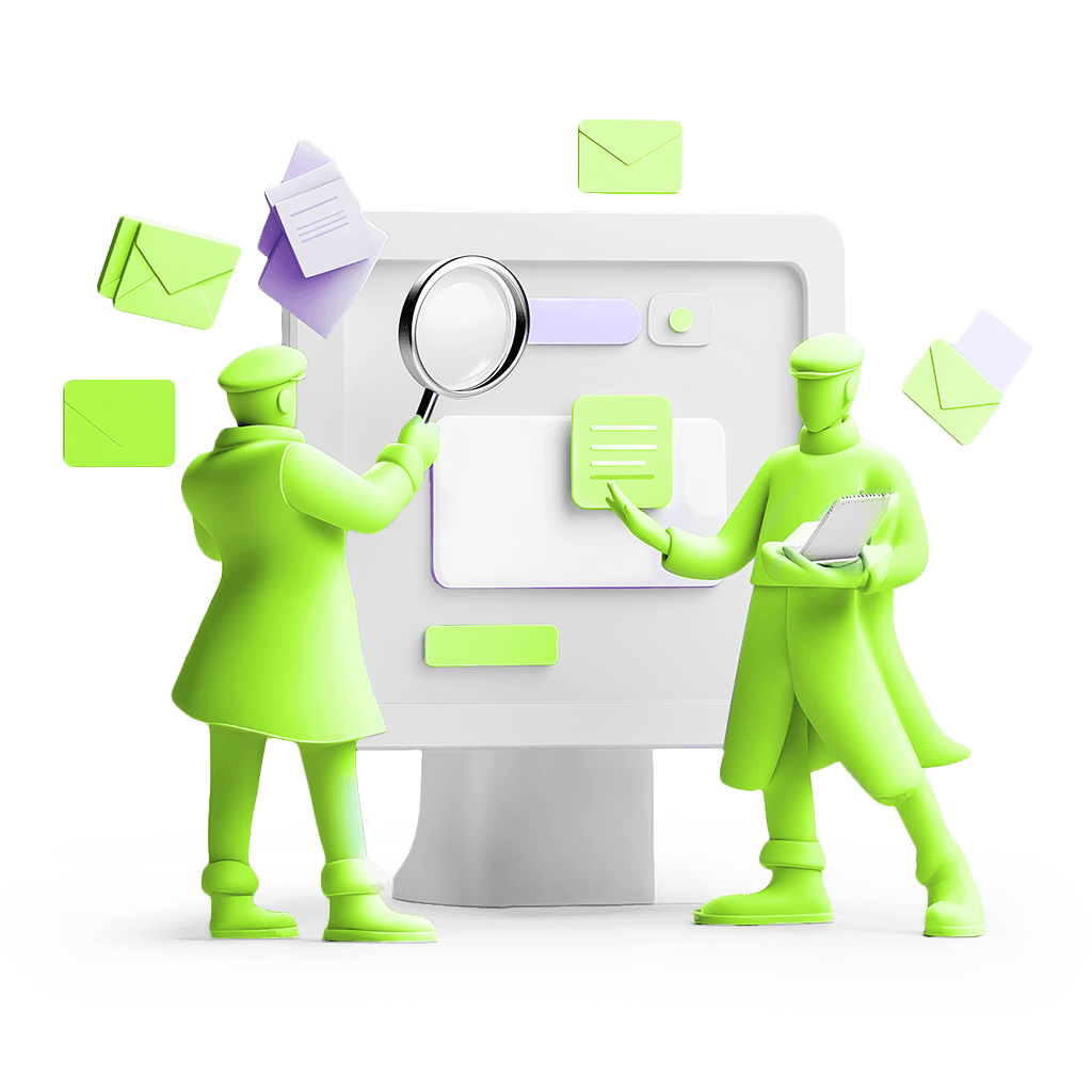 system scanning illustration